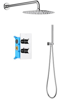 Душевая система Aquatek Европа AQ1376CR с термостатом Хром