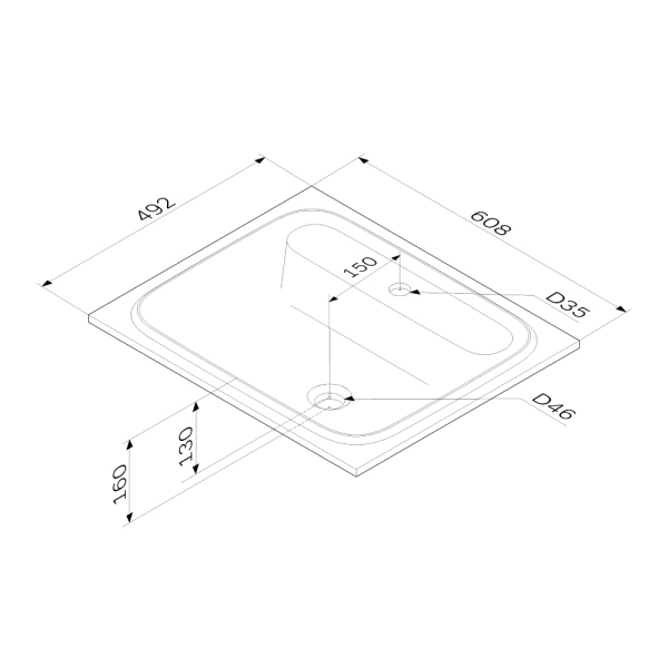 Раковина мебельная, 60 см AM.PM Func, M8FWPC0600WM