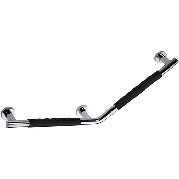 Поручень OMEGA 135 ° - левый, черная резина