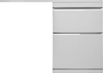 Тумба для комплекта Style Line Даймонд 120 Люкс Plus напольная, белая