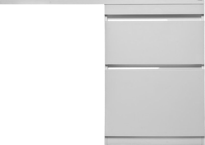 Тумба для комплекта Style Line Даймонд 120 Люкс Plus напольная, белая