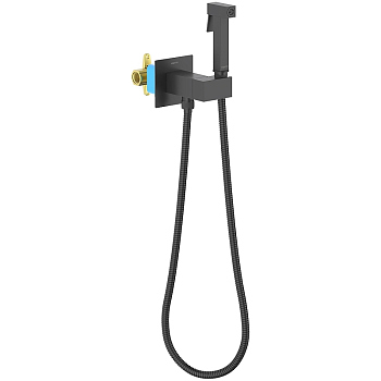 Гигиенический душ со смесителем Aquatek Лира AQ1025MB Черный матовый