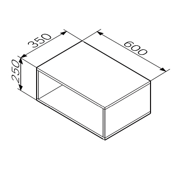 Ниша для хранения 60 см, дуб крафт AM.PM Func, M8FOH0601OF Ниша для хранения 60 см, дуб крафт AM.PM Func, M8FOH0601OF