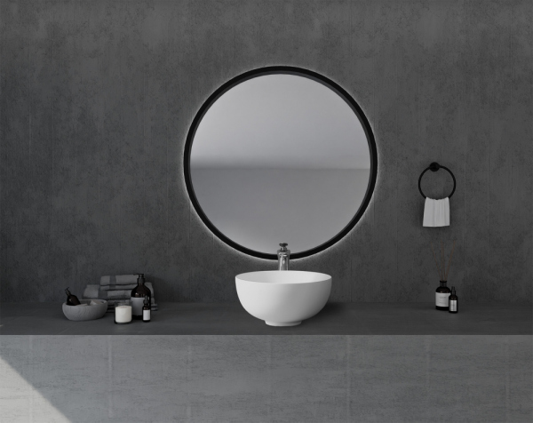 Раковина накладная ABBER Stein AS2617 белая матовая