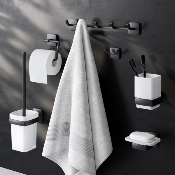 Набор аксессуаров для зоны красоты и туалета, черный AM.PM Gem, AK90D2106B