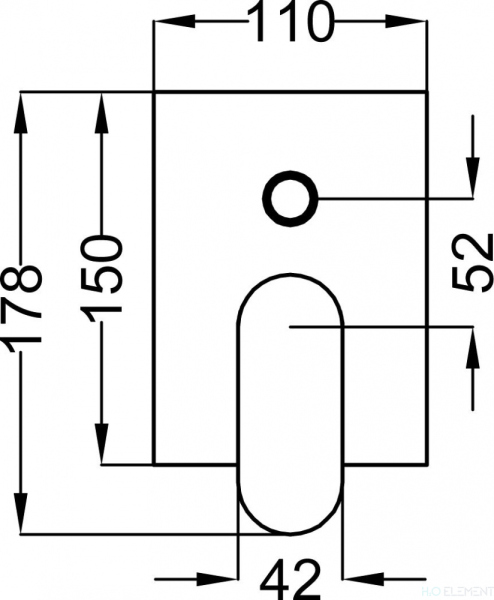Смеситель Cezares Stella VDIM-01-Cr С ВНУТРЕННЕЙ ЧАСТЬЮ