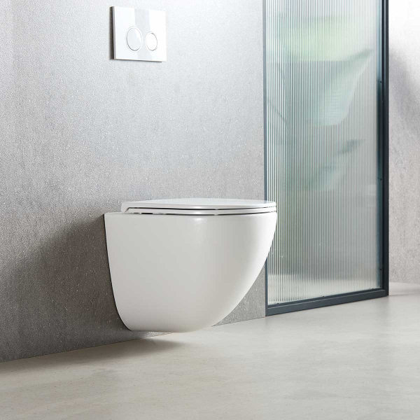 Унитаз подвесной Vincea Tornado Bien VT1-51T безободковый, цвет белый, soft-close сиденье