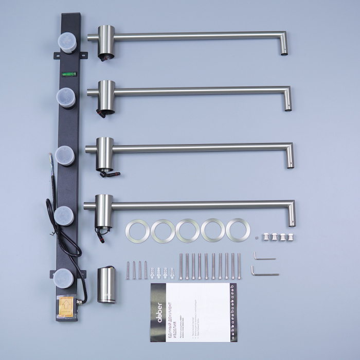 Полотенцесушитель электрический ABBER Charme AH4004BST сталь брашированная