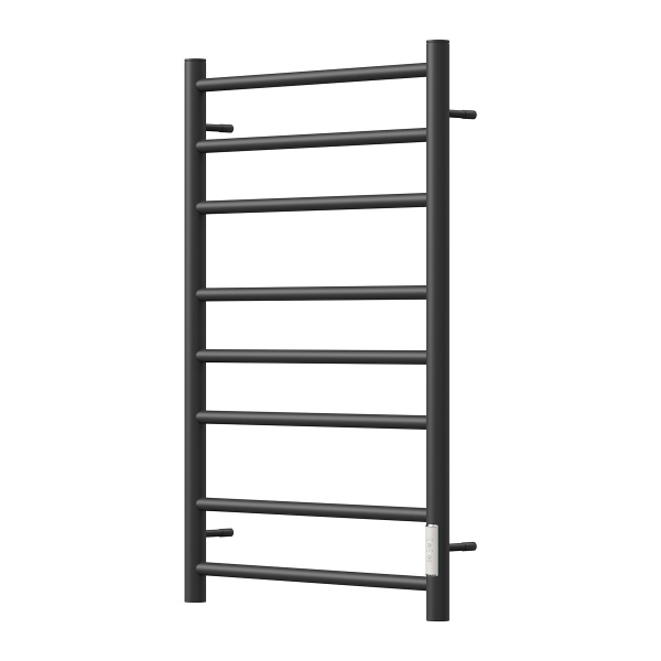 Полотенцесушитель электрический Point PN10848B П8 400x800 диммер справа, черный