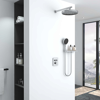 Душевой комплект Vincea Inspire VSFW-3I21MT2RCH встраиваемый, термостатический, двухрежимный, хром Душевой комплект Vincea Inspire VSFW-3I21MT2RCH встраиваемый, термостатический, двухрежимный, хром