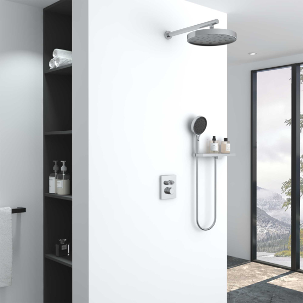Душевой комплект Vincea Inspire VSFW-3I21MT2RCH встраиваемый, термостатический, двухрежимный, хром Душевой комплект Vincea Inspire VSFW-3I21MT2RCH встраиваемый, термостатический, двухрежимный, хром