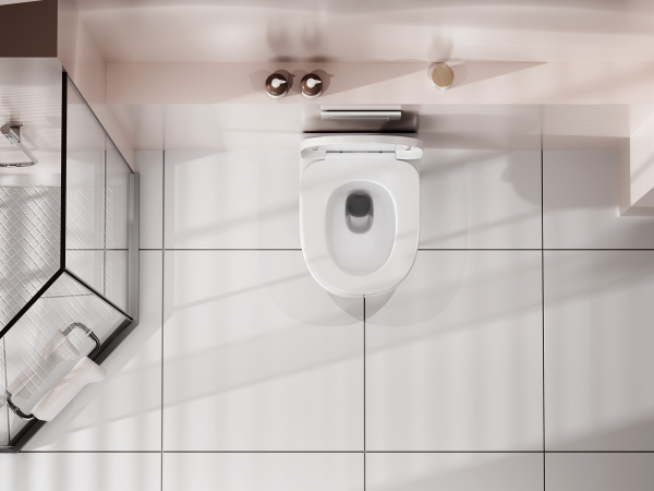 Унитаз ABBER Rechteck AC1218 подвесной белый, безободковый, смыв торнадо и струйный смыв