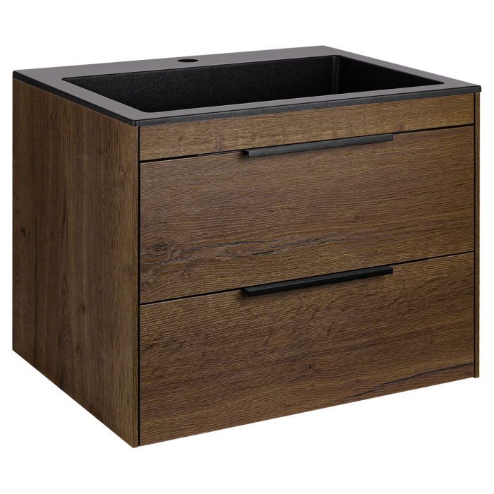 Тумба без раковины Vincea Chiara 2D 600 подвесная, T.Oak, VMC-2C2600TO