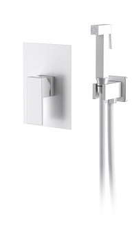 Смеситель для душа D&K с гигиеническим душем встраиваемый матовый белый Bayern.Liszt (DA1515008) Смеситель для душа D&K с гигиеническим душем встраиваемый матовый белый Bayern.Liszt (DA1515008)