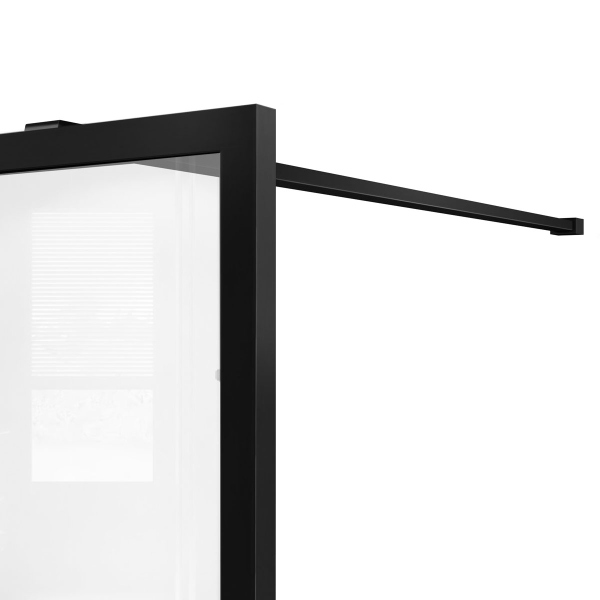 Душевая перегородка Vincea Walk-In VSW-1HC800CFB, 800*2000, черный, стекло прозрачное/рифленое Душевая перегородка Vincea Walk-In VSW-1HC800CFB, 800*2000, черный, стекло прозрачное/рифленое