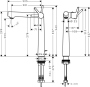 Смеситель Hansgrohe Talis S 72115000 для раковины, с донным клапаном