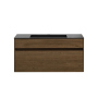 Тумба с раковиной Vincea Chiara 1000 подвесная, 1 выкатной ящик soft-close, T.Oak, VMC-2C100TO+VCB-13100W