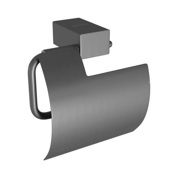 Держатель для туалетной бумаги Lemark SMOOTH LINE с крышкой, графит (9726012) Держатель для туалетной бумаги Lemark SMOOTH LINE с крышкой, графит (9726012)
