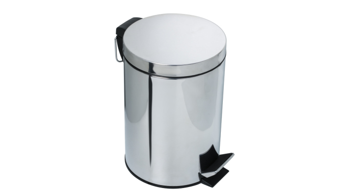 Fixsen HOTEL FX-34024A Ведро с крышкой 8л, хром