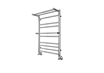 Полотенцесушитель водяной Aquatek (Акватек) Альфа П10 500х800 мм, AQ RRP1080CH