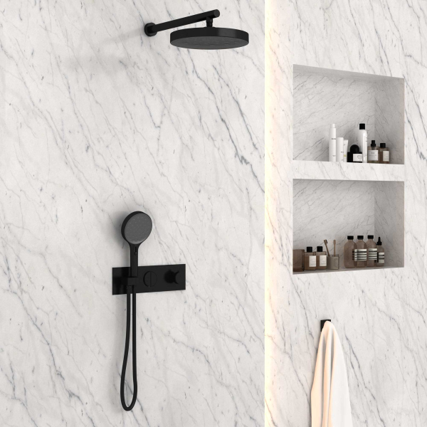 Душевой комплект Vincea VSFW-422TI2MB встраиваемый, черный