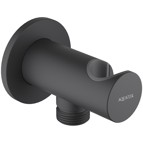 Шланговое подключение Aquatek AQ2464MB Черное матовое Шланговое подключение Aquatek AQ2464MB Черное матовое