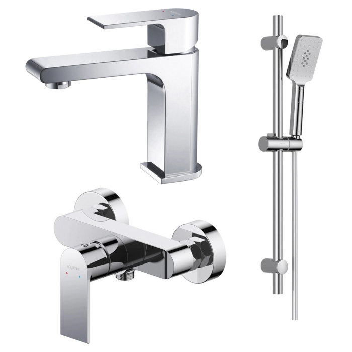 Комплект смесителей Aquatek Лира AQ1431CR Хром