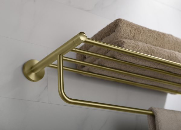 Полка для полотенец Timo золото матовое Saona (13058/17)