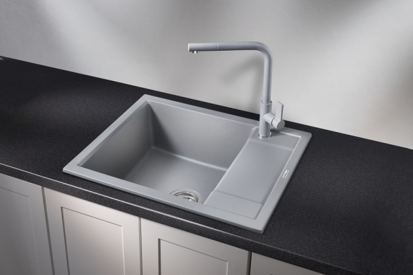 Кухонная мойка GRANULA (6002, АЛЮМИНИУМ)