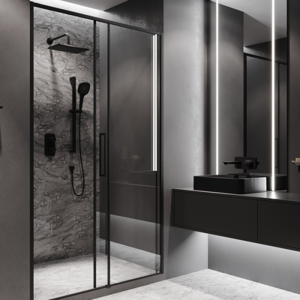 Смеситель IDDIS черный матовый встраиваемый Slide (SLIBLBTi67)