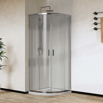 Душевой уголок Vincea City VSQ-5CT900CL, 900*900, хром, стекло прозрачное Душевой уголок Vincea City VSQ-5CT900CL, 900*900, хром, стекло прозрачное