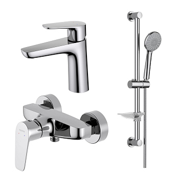 Комплект смесителей Aquatek Бетта AQ1131CR Хром