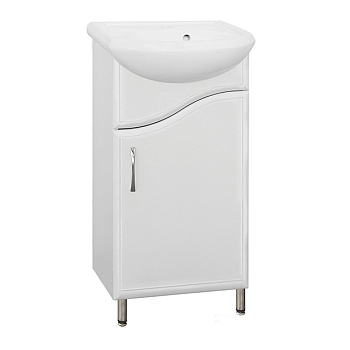 Тумба для комплекта Style Line Эко Волна №2 45 белая