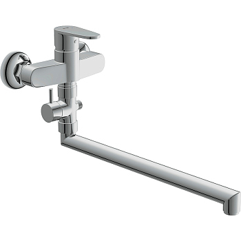 Смеситель Cersanit для душа CARI однорычажный, излив 30см. Смеситель Cersanit для душа CARI однорычажный, излив 30см.