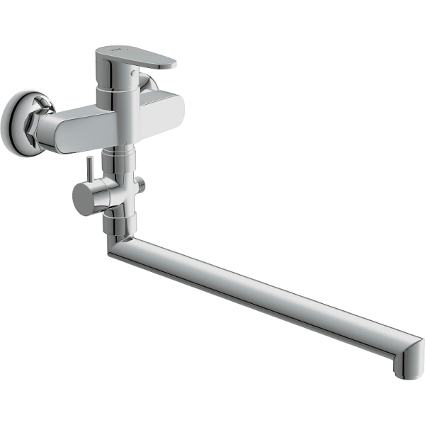 Смеситель Cersanit для душа CARI однорычажный, излив 30см. Смеситель Cersanit для душа CARI однорычажный, излив 30см.