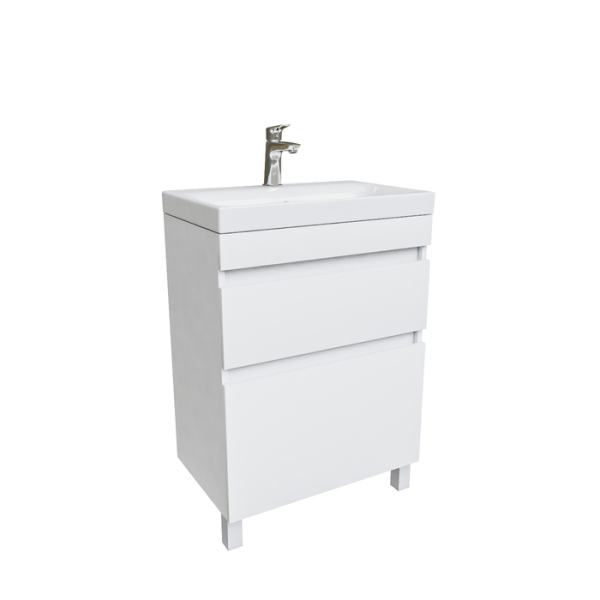 Тумба с раковиной IDDIS напольная с ящиками, белая, 60 см, Zodiac. (ZOD6CBFi95K)