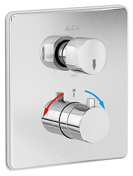 102167215EX-KDE термостатический смеситель для ванны(внешняя часть)