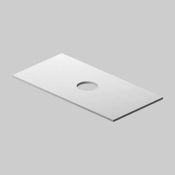 Столешница 100 см, белый глянец AM.PM Func, M8FST1001WG