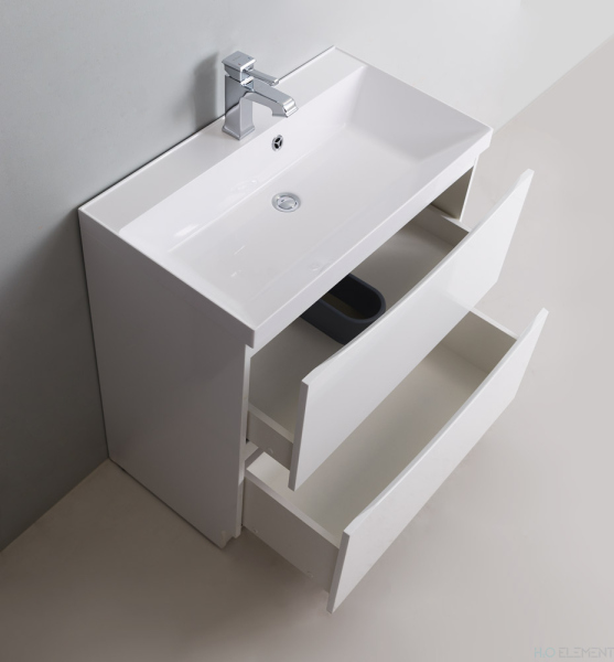 Тумба с раковиной Belbagno MARINO, MARINO-800-2C-PIA-BL-P+ BB800/450-LV-MR-PR (готовый набор)