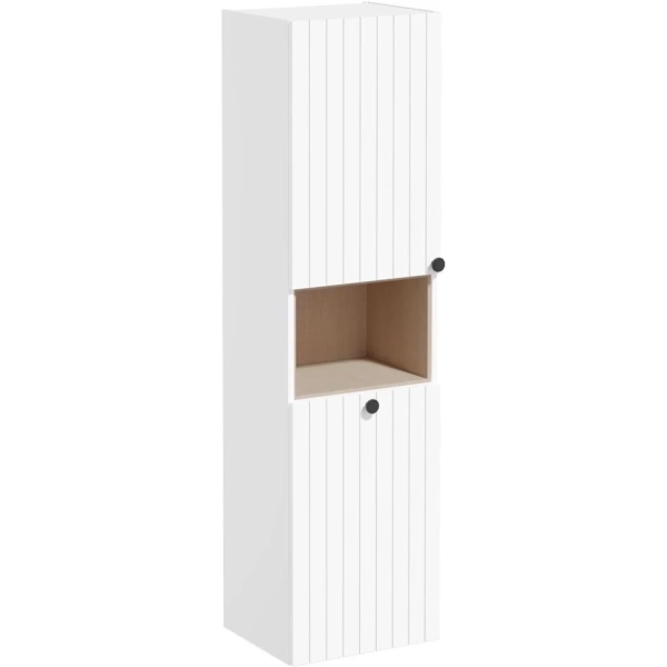 Шкаф-пенал VitrA Root Groove 40 69093 левосторонний, матовый белый