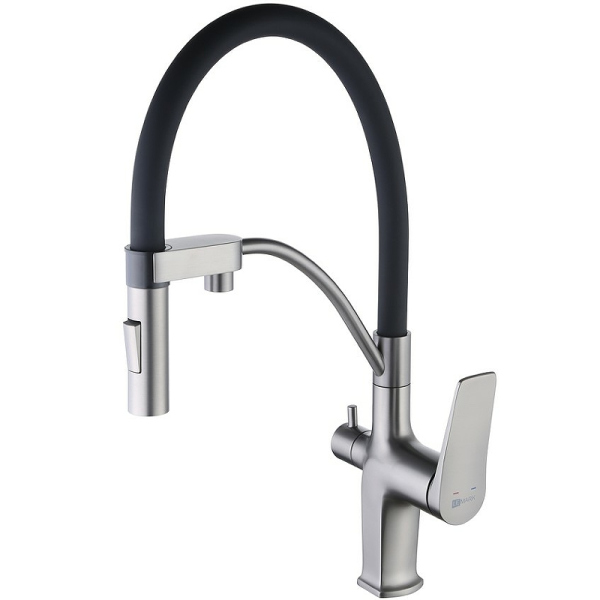 Смеситель для кухни Lemark Bronx (LM3761GM) Смеситель для кухни Lemark Bronx (LM3761GM)