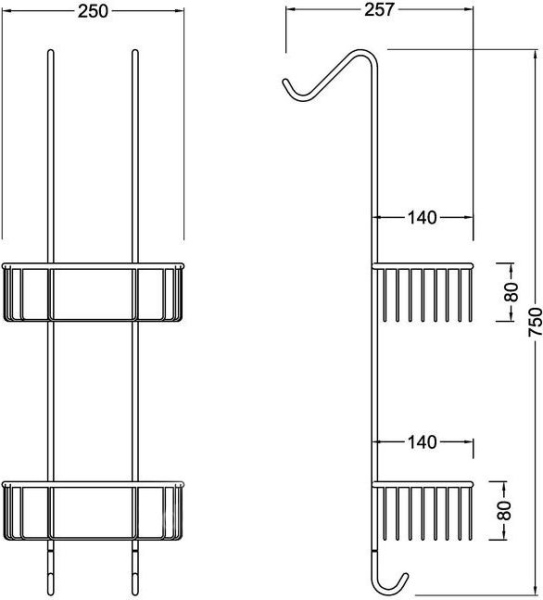 Полка Timo Nelson150084/00 хром