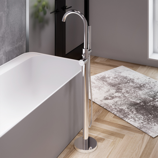 Смеситель для ванны и душа, отдельностоящий Damixa Scandinavian Pure, 365000000