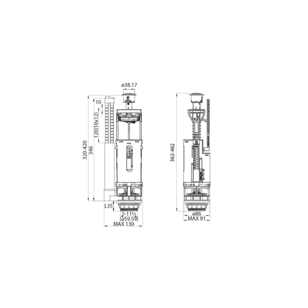 Клапан IDDIS выпускной двухуровневый (F012400-0009)