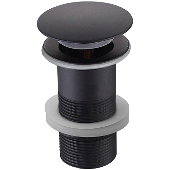 Донный клапан Aquatek AQ6000MB click-clack Черный матовый Донный клапан Aquatek AQ6000MB click-clack Черный матовый