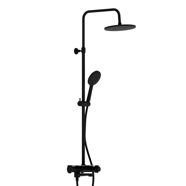 Душевая система с ванно-душевым термостатическим смесителем-полкой Damixa Jupiter, 977760300