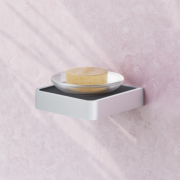 Стеклянная мыльница с настенным держателем Damixa Jupiter, DA7734200