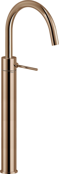 VE125148/3RCP VELIS смеситель для раковины высокий 394 без донного клапана, красное золото