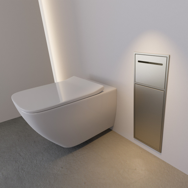 Скрытая настенная ниша из нержавеющей стали ABBER Nischen AN3008BST