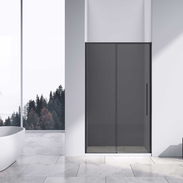 Душевая дверь Vincea Slim-N VDS-4SN130CGB, 1300, черный, стекло тонированное